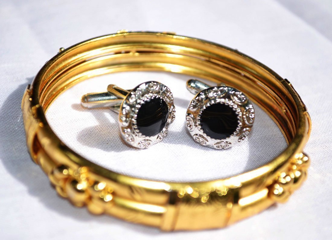 ring shine metal money fashion bangle